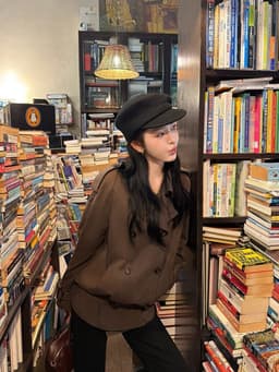 (Dmina)  Áo Khoác Măng Tô Nữ Cao Cấp Cổ Bẻ 2 Hàng Cúc Tặng Kèm Đai Phong Cach Hàn Quốc Retro 11