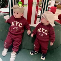 [10-29kg] Bộ Dài Tay Vải Nỉ 2 Da Cao Cấp Cho Bé Trai Dày Mịn Ấm KIMCHIBABY In Khủng Long, Bộ Cho Bé Mặc Thu Đông BN602 8