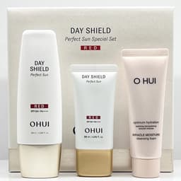 Bộ OHUI Day Shield Perfect Sun Red 3pcs Kem Chống Nắng SPF50+ PA++++ Hàn Quốc 3