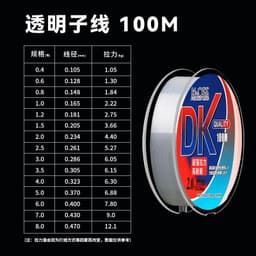 Cước Câu Cá DK 100m Màu Trắng Tàng Hình Cam Kết Đủ 100m 3