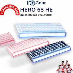 BÀN PHÍM RAPID TRIGGER HERO68 HE | 8K POLLING RATE | DẢI LED VIỀN SIÊU ĐẸP | LED RGB TỪNG PHÍM 1