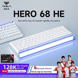 BÀN PHÍM RAPID TRIGGER HERO68 HE | 8K POLLING RATE | DẢI LED VIỀN SIÊU ĐẸP | LED RGB TỪNG PHÍM 2