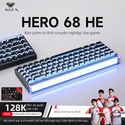 BÀN PHÍM RAPID TRIGGER HERO68 HE | 8K POLLING RATE | DẢI LED VIỀN SIÊU ĐẸP | LED RGB TỪNG PHÍM 7