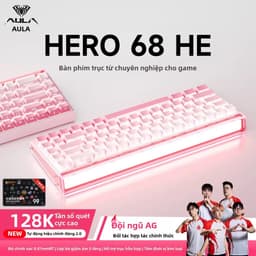 BÀN PHÍM RAPID TRIGGER HERO68 HE | 8K POLLING RATE | DẢI LED VIỀN SIÊU ĐẸP | LED RGB TỪNG PHÍM 6