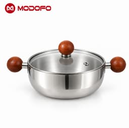 MODOFO Nồi Inox 304 Mini 16cm - Nồi Nấu Mì, Luộc Trứng, Nấu Cháo, Nồi Nhỏ 1 Người Dùng 7