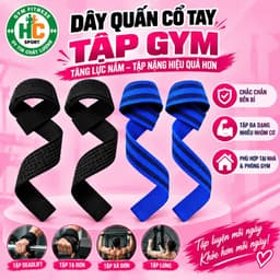 Bộ 2 Băng đai trợ lực, bảo vệ cổ tay khi nâng tạ, đu xà cho nam và nữ 1