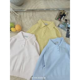 𝟏𝟒𝐚𝐦.𝐬𝐭𝐮𝐝𝐢𝐨 | Áo Len Cổ Bẻ Polo Dài Tay Dệt Kim Cài Cúc Phom Rộng Style Hàn Quốc Thu Đông Erume 6