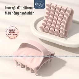 Lược Gội Đầu Silicone Mềm Massage Đầu Giảm Gầu Ngứa Rụng Tóc Cầm Tay Tiện Lợi 1