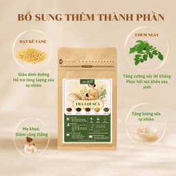 Trà lợi sữa cho mẹ sau sinh An Diên, trà gạo lứt đậu đen mix hỗ trợ sữa về nhanh sau 24h, mát gan thanh nhiệt 3