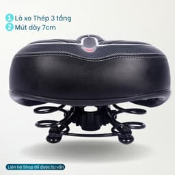 COMBO Yên Béo Xe Đạp 3 Tầng Thép YB02, Đèn Còi Xe Đạp 01, Đèn Hậu Xe Đạp 04 - CBX4 3