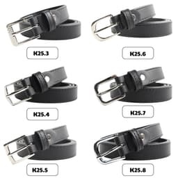 Thắt lưng nam nữ bản nhỏ 2,5cm và 3cm, thắt lưng khóa vuông chất liệu Titan cao cấp ST 4