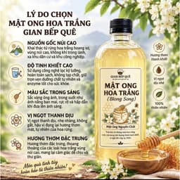 Mật Ong Hoa Trắng Nguyên Chất Blong – Mật Ong Tự Nhiên Từ Gian Bếp Quê 4