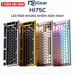 Bàn Phím Cơ Không Dây LEOBOG HI75C PRO Có Bluetooth, Khung nhôm,Núm Xoay Chỉnh Âm Lượng, Dùng Cho PC Laptop, Văn phòng 1