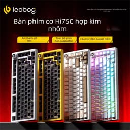 Bàn Phím Cơ Không Dây LEOBOG HI75C PRO Có Bluetooth, Khung nhôm,Núm Xoay Chỉnh Âm Lượng, Dùng Cho PC Laptop, Văn phòng 6