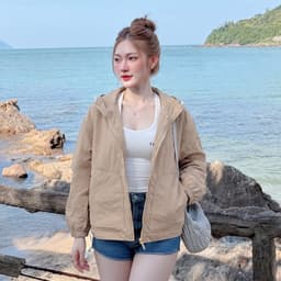 Áo khoác gió Cobra unisex cho cặp đôi, thoải mái, chống nắng lý tưởng cho chuyến nghỉ dưỡng biển. 6