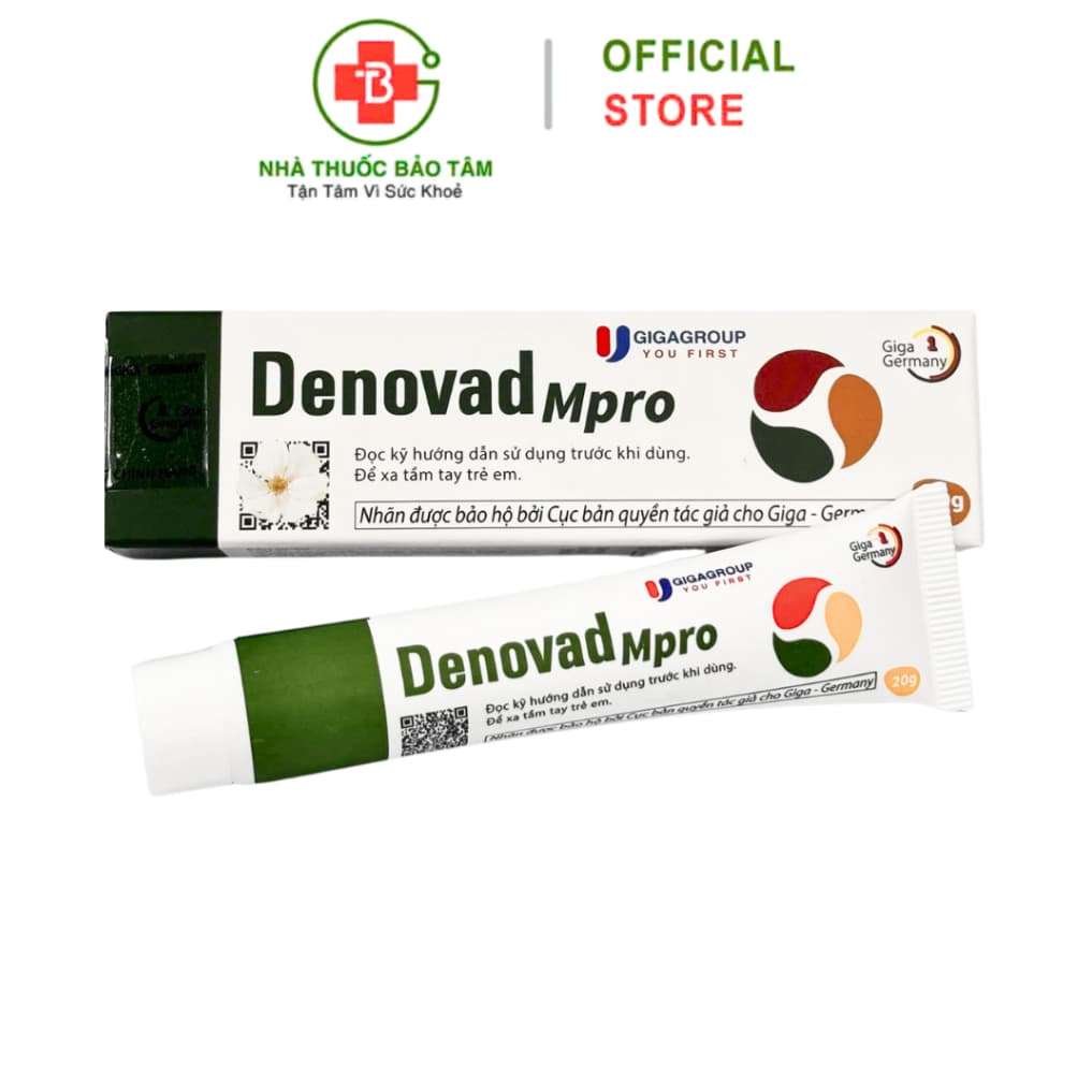 Gel Bôi Da Denovad Mpro Tuýp 20g – Gel Chăm Sóc Da Kích Ứng, Nấm, Ghẻ, Viêm Da
