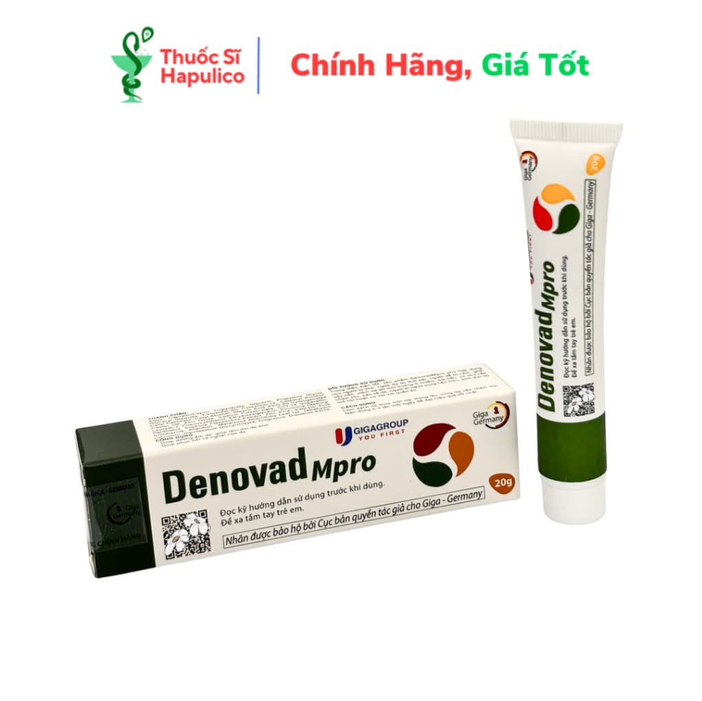 Denovad Mpro Gel Bôi Da 20g – Làm Sạch, Làm Dịu, Bảo Vệ Da Tổn Thương