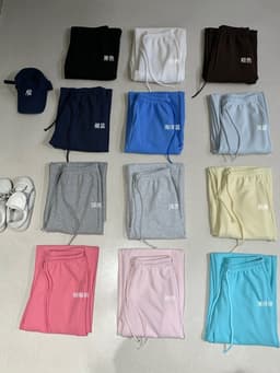 ENEN Quần Nỉ Nữ Ống Đứng Cạp Thấp Basic Dễ Phối Đồ, Phong Cách Thể Thao Casual Năng Động 10901 3