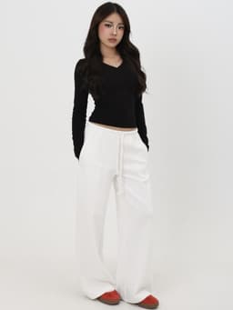ENEN Quần Nỉ Nữ Ống Đứng Cạp Thấp Basic Dễ Phối Đồ, Phong Cách Thể Thao Casual Năng Động 10901 10