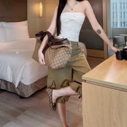 QUẦN LỬNG CHẤT ĐẸP Y HÌNH MÀU NÂU VÀ ĐEN mã 1911 3