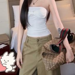 QUẦN LỬNG CHẤT ĐẸP Y HÌNH MÀU NÂU VÀ ĐEN mã 1911 5