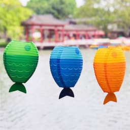[ĐÈN GIẤY] Đèn lồng Trung Thu hình TRÁI CÂY-CON CÁ-DÂU TÂY độc đáo trang trí sinh nhật,decor lớp học mầm non lễ hội chợ 8
