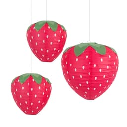 [ĐÈN GIẤY] Đèn lồng Trung Thu hình TRÁI CÂY-CON CÁ-DÂU TÂY độc đáo trang trí sinh nhật,decor lớp học mầm non lễ hội chợ 4