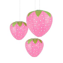 [ĐÈN GIẤY] Đèn lồng Trung Thu hình TRÁI CÂY-CON CÁ-DÂU TÂY độc đáo trang trí sinh nhật,decor lớp học mầm non lễ hội chợ 7