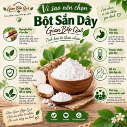 Bột Sắn Dây Nguyên Chất Gian Bếp Quê 500g - Không Phụ Gia, Hương Vị Tự Nhiên Thơm Ngon! 5