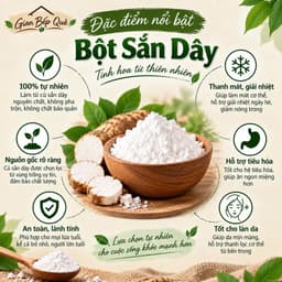 Bột Sắn Dây Nguyên Chất Gian Bếp Quê 500g - Không Phụ Gia, Hương Vị Tự Nhiên Thơm Ngon! 3