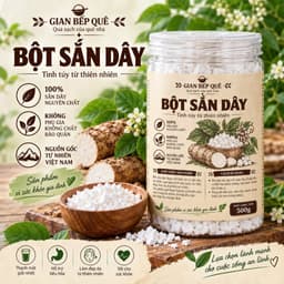 Bột Sắn Dây Nguyên Chất Gian Bếp Quê 500g - Không Phụ Gia, Hương Vị Tự Nhiên Thơm Ngon! 1