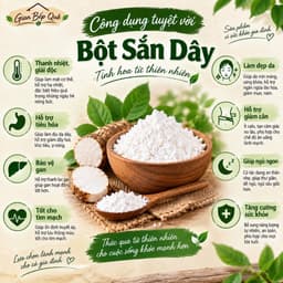 Bột Sắn Dây Nguyên Chất Gian Bếp Quê 500g - Không Phụ Gia, Hương Vị Tự Nhiên Thơm Ngon! 4