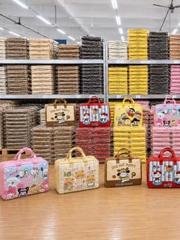 Túi xách vải nỉ mềm nhẹ du lịch, túi đựng đồ đa năng họa tiết xinh 7
