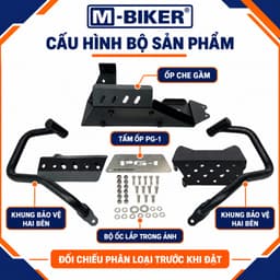 Khung Chống Đổ Yamaha PG-1 M-Biker, Khung Bảo Vệ Gầm Và Lốc Máy, Sơn Tĩnh Điện 5