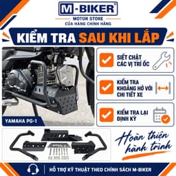 Khung Chống Đổ Yamaha PG-1 M-Biker, Khung Bảo Vệ Gầm Và Lốc Máy, Sơn Tĩnh Điện 2