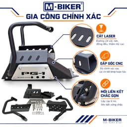 Khung Chống Đổ Yamaha PG-1 M-Biker, Khung Bảo Vệ Gầm Và Lốc Máy, Sơn Tĩnh Điện 8