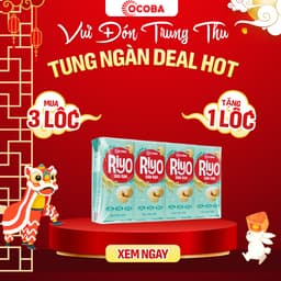 3 Lốc Tặng 1 Lốc Sữa Gạo RiYo - 4 vị thơm ngon (1 Lốc 4hộpx180ml) 1