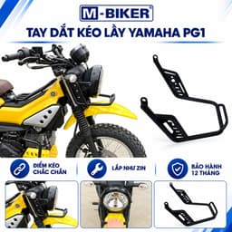 [M-Biker] Tay Dắt Kéo Lầy Yamaha PG1, Tay Kéo Đầu Xe PG1 Thép Uốn CNC Sơn Tĩnh Điện, Lắp Chuẩn Zin 1