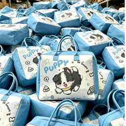 Túi Nỉ Vải Dệt Đựng Đồ Đa Năng Mẫu Mới KT 40x30x20cm Túi Du Lịch Hoạt Hình 2