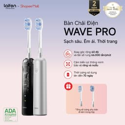 Bàn chải điện Laifen Wave Pro Rung Xoay 60° Giảm Mảng Bám, Chống Nước IPX8, Bảo Hành 24 Tháng 1
