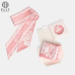 [Tặng hộp 20.10] Khăn lụa ELLY ES3 khăn lụa nữ đa năng phụ kiện thời trang cao cấp họa tiết thanh lịch 6