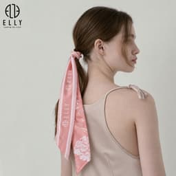 [Tặng hộp 20.10] Khăn lụa ELLY ES3 khăn lụa nữ đa năng phụ kiện thời trang cao cấp họa tiết thanh lịch 5