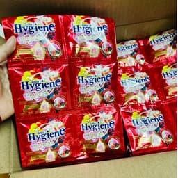 Combo 10 dây Nước Xả Vải Hygiene, Nước Giặt Xả Vải Đậm Đặc Gói 20ml 5