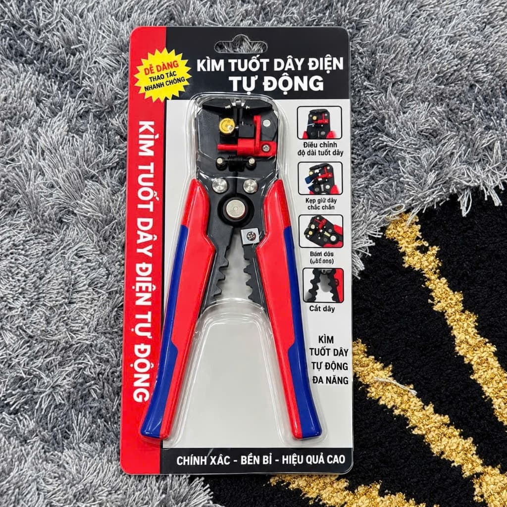 Kìm Tuốt Dây Điện Tự Động Đa Năng 0,2-6mm², Thế Hệ Mới Tiện Lợi, Dễ Dàng Sử Dụng! [ HÀNG CHÍNH HÃNG ]