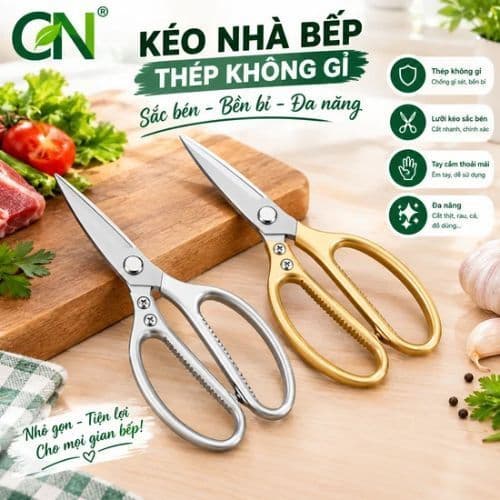 Kéo Đa Năng Siêu Sắc- kéo sk5 Tiện Lợi Cắt Cá Cắt Gà Cắt Các Loại Thực Phẩm