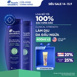 [KOL] Combo 2 Dầu Gội Làm Sạch Và Ngăn Ngừa Gàu Nấm HEAD & SHOULDERS Clinical Strength Cho Da Đầu Khô/ Ngứa/ Dầu 1