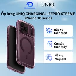 Ốp lưng UNIQ HYBRID MAGCLICK CHARGING LIFEPRO XTREME dành cho IPHONE 18 PRO Series 1