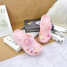 Dép Sục Nữ Quai Khóa Đính Charm, Đế EVA Êm Nhẹ Chống Trượt 3