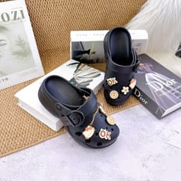 Dép Sục Nữ Quai Khóa Đính Charm, Đế EVA Êm Nhẹ Chống Trượt 6