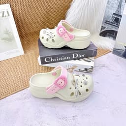 Dép Sục Nữ Quai Khóa Đính Charm, Đế EVA Êm Nhẹ Chống Trượt 8
